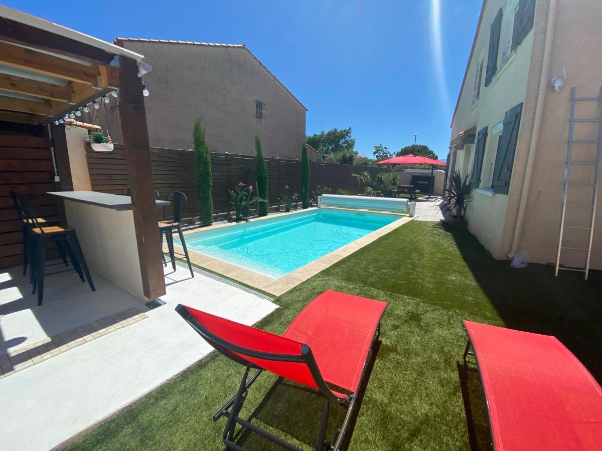 Jolie Villa Climatisee Piscine Parking Perpignan Exteriör bild